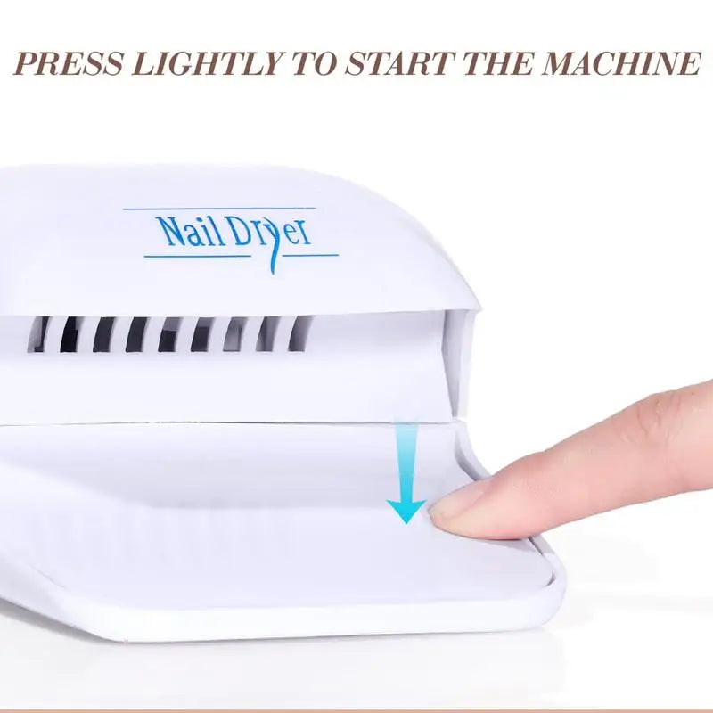 Portable Nail Fan Dryer – Battery-Powered Polish Dryer Nail Fan Dryer Zpaxo