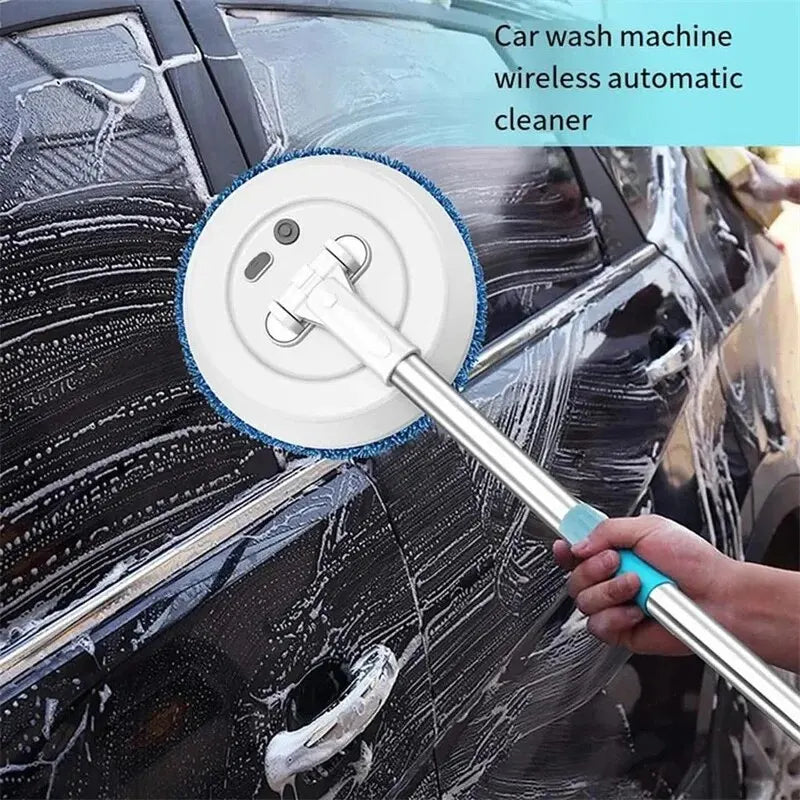 Wireless Electric Spin Mop Cleaning Machine Automatic 2 in 1 Wet & Dry Home Cleaner Car Glass Ceiling Door Windows Floor Cleaner Zpaxo
