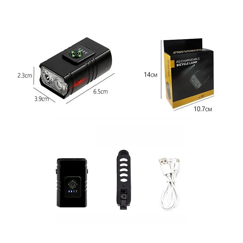 Bicycle Lights Aluminum Alloy Headlights Strong Light Riding Flashlight Equipment Night Riding Road Mountain Bike Kit Taillights Zpaxo