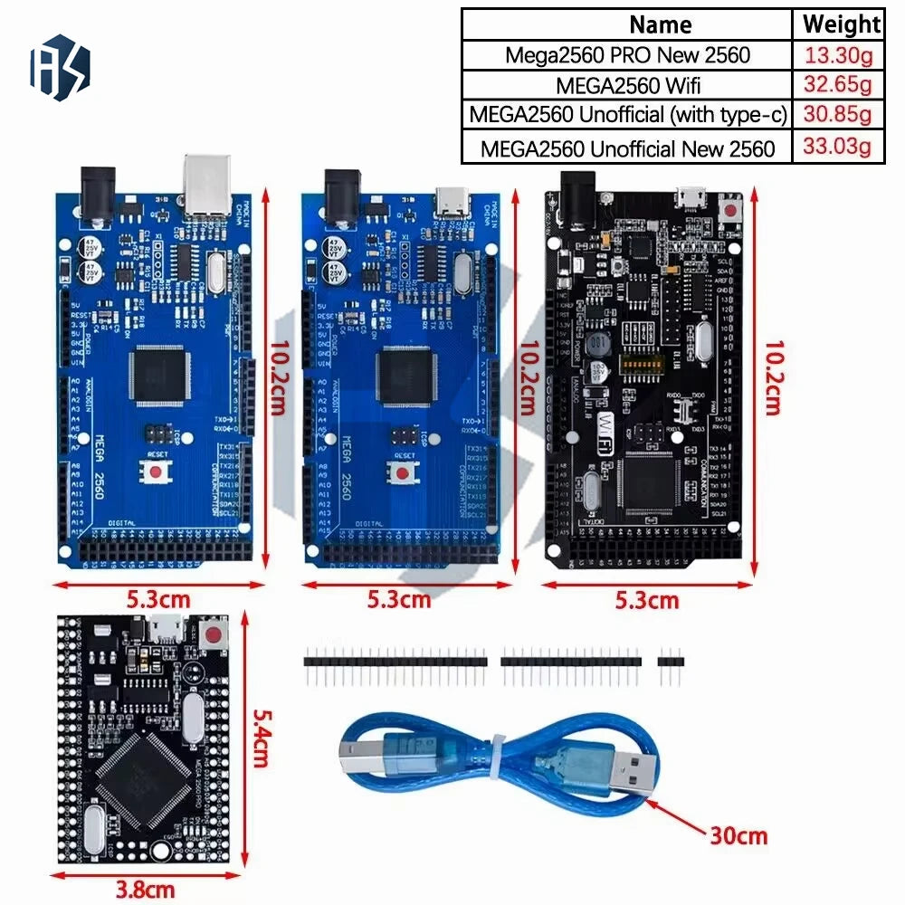 Mega2560 ATMEGA16U2 Mini MEGA 2560 Mega+wifi R3 ATmega2560 Chip Zpaxo