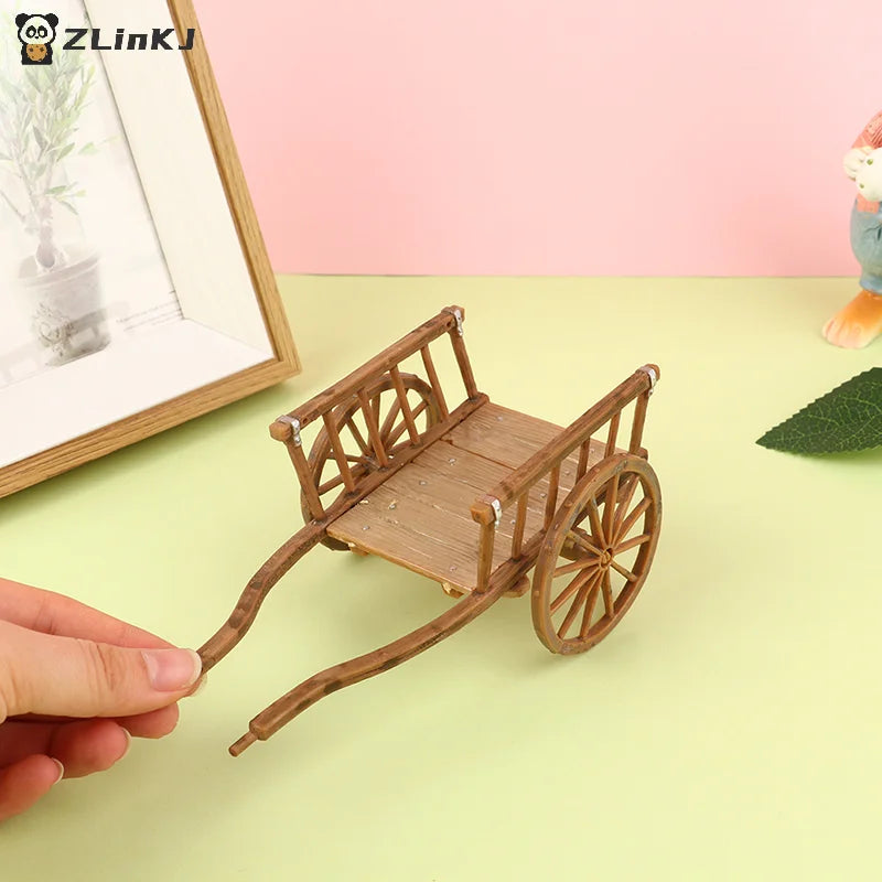 ▶1Pcs Dollhouse Miniature Simulation Assembled Cart Model DIY Accessories Doll Garden Furniture Toys Decoration Zpaxo Default Title