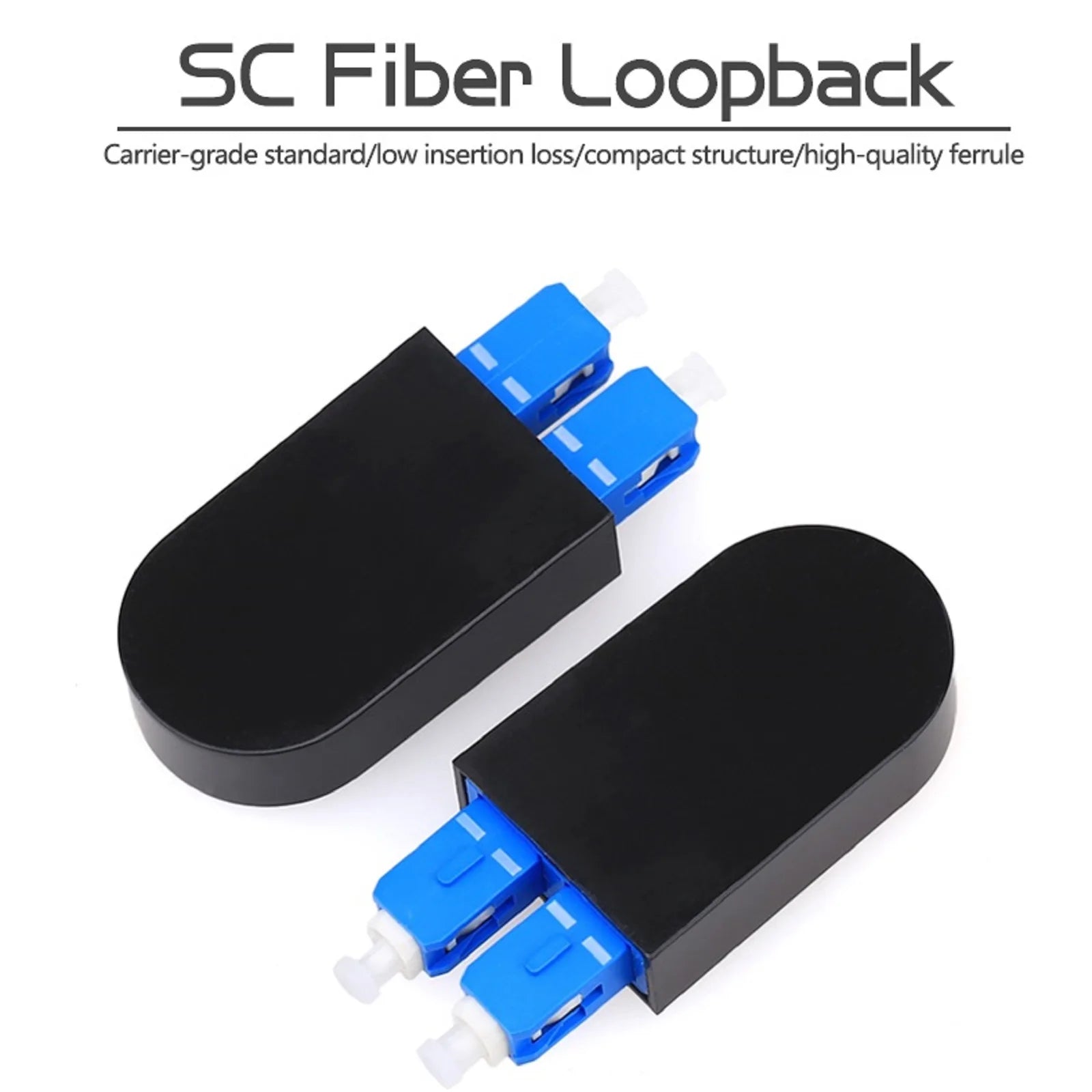 SC UPC Fiber Loopback Opitc Adapter Single Mode SM Double Optical