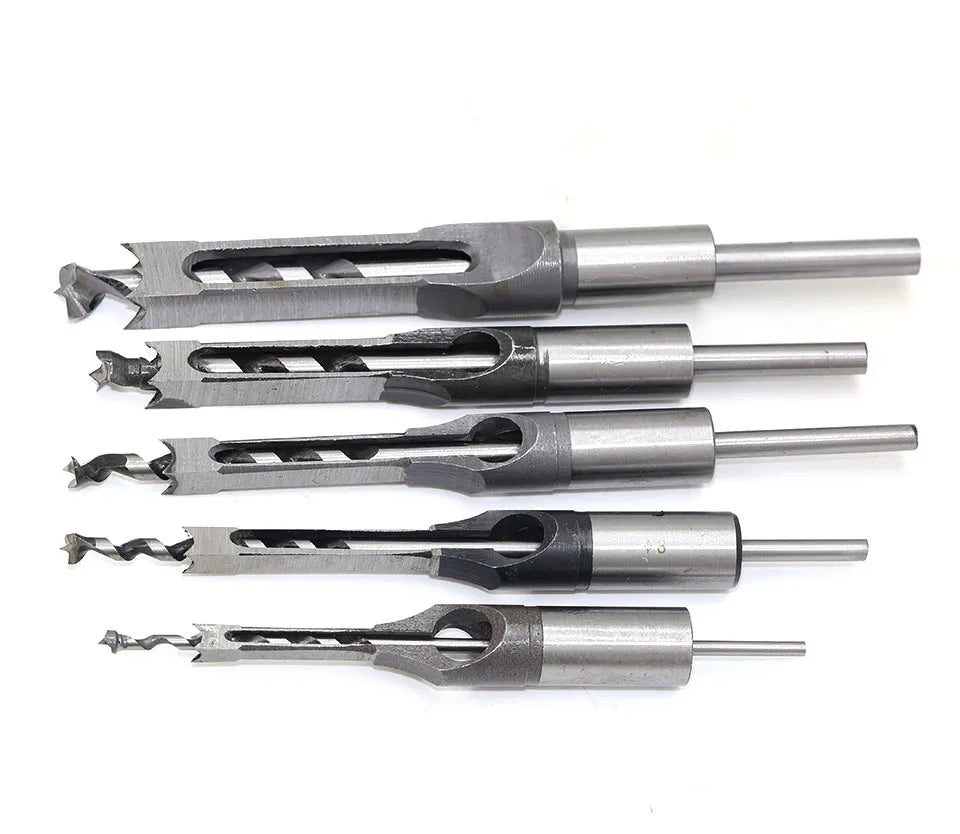Woodworking Square Drill Bits HSS Twist Hole Auger Mortising Chisel Zpaxo