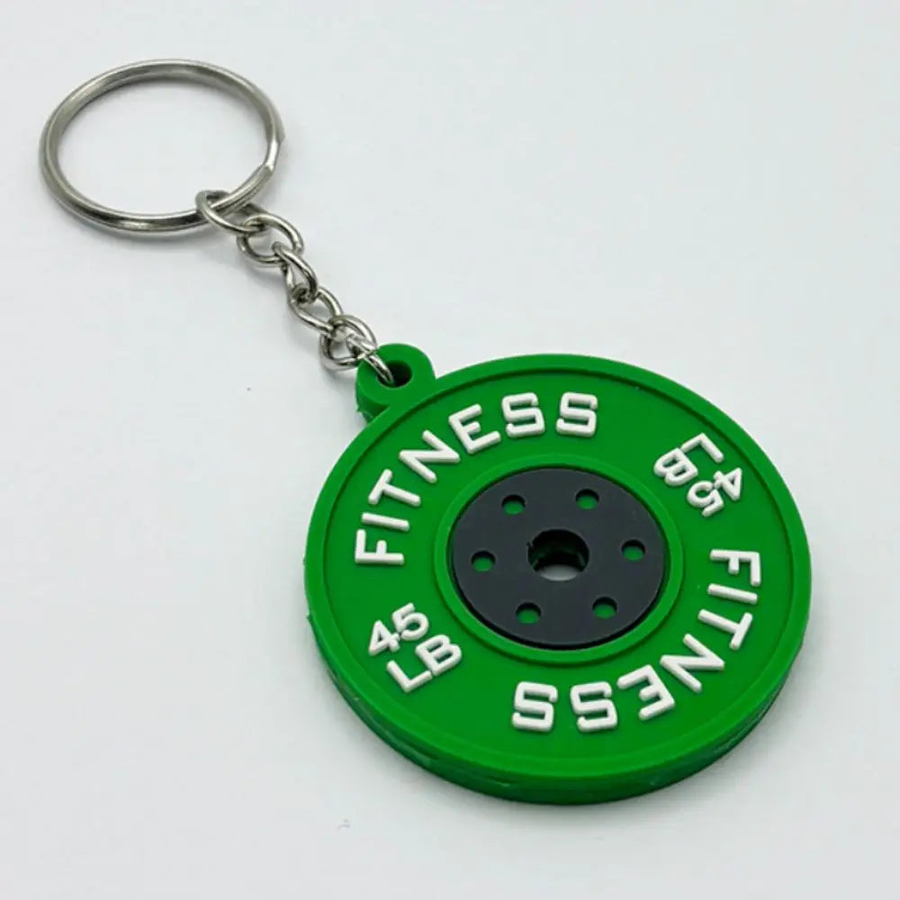 Mini Barbell Plates Key Chain Dumbbell Creative Barbell Plates Keyring Jewelry Simulation Fitness Series Pendant Bodybuilder Zpaxo