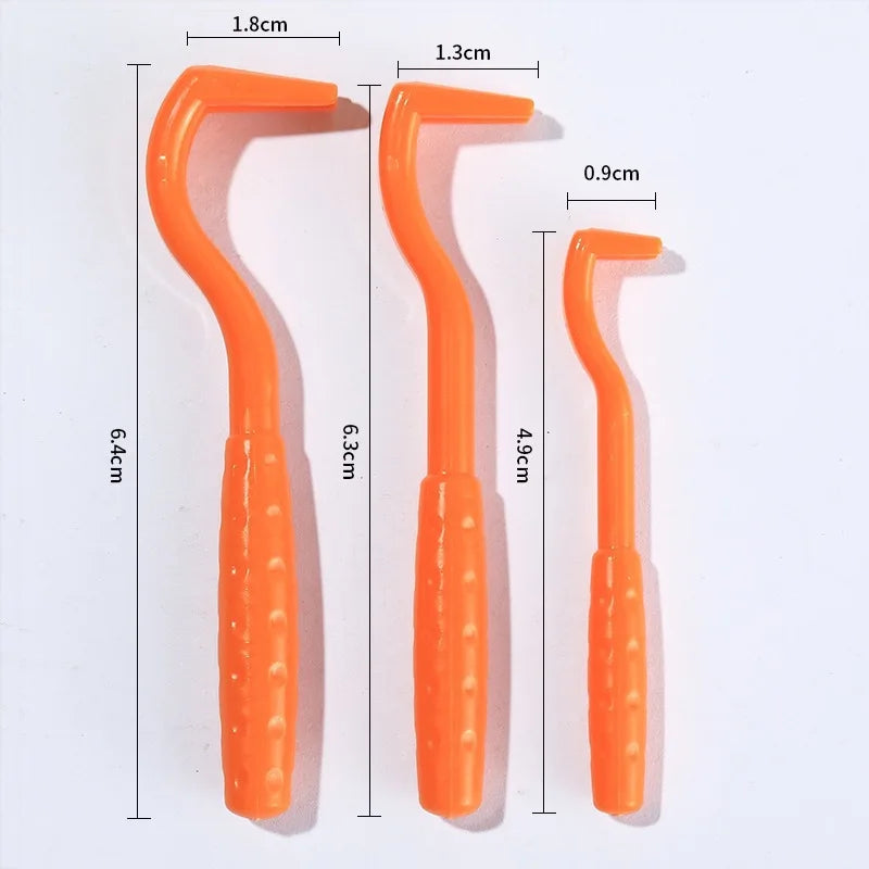 3Pack Flea Remover Hook Tick Remover Tweezer Tick Pull Pet Cat Dog Tick Clamp Accessaries Pet Mite Flea Extractor Dog Accessarie Zpaxo Orange