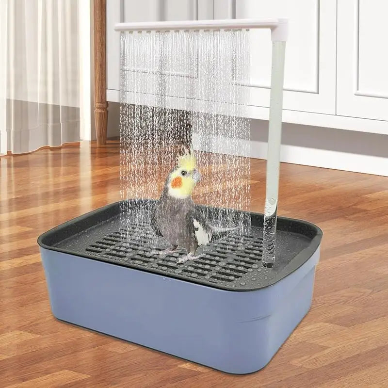 Automatic Pet Bird Bath Parrot Circulating Water Bathtub USB Electric