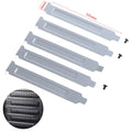 5-Pack PCI Slot Cover Blanks – 8cm Silver Metal Dust Shields PC Case Accessory Zpaxo 12cm
