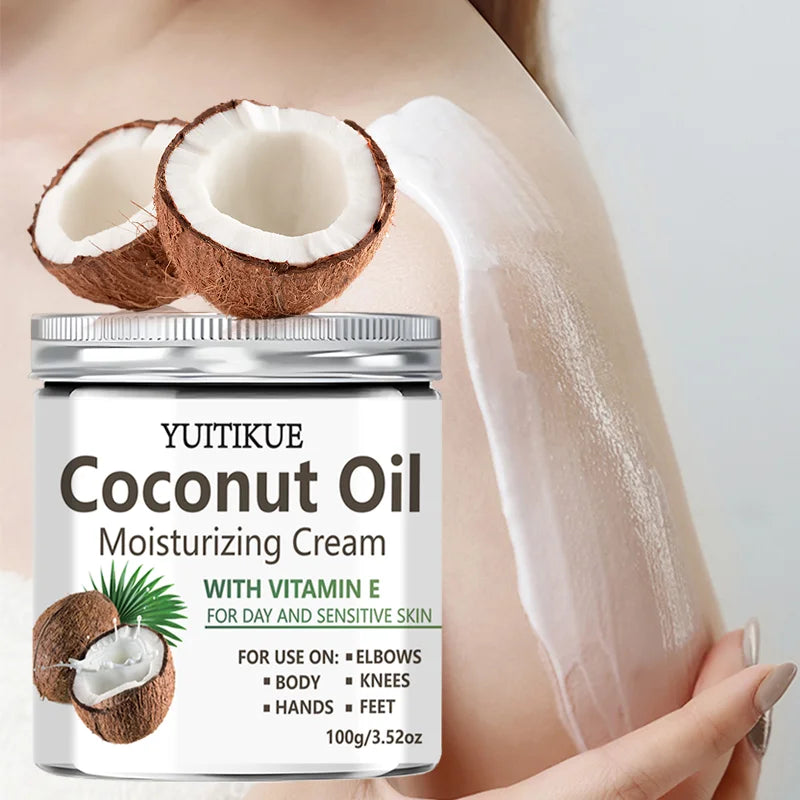 YUITIKUE Coconut Oil Moisturizing Cream – 24H Body Hydration Body Moisturizing Cream Zpaxo