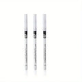 3pcs Fast Drying Matte White Eyeliner Pencil Smooth Waterproof Eyeliner Pen Long Lasting Eyelid Cosmetic Eyes Makeup Tools Zpaxo 3pcs