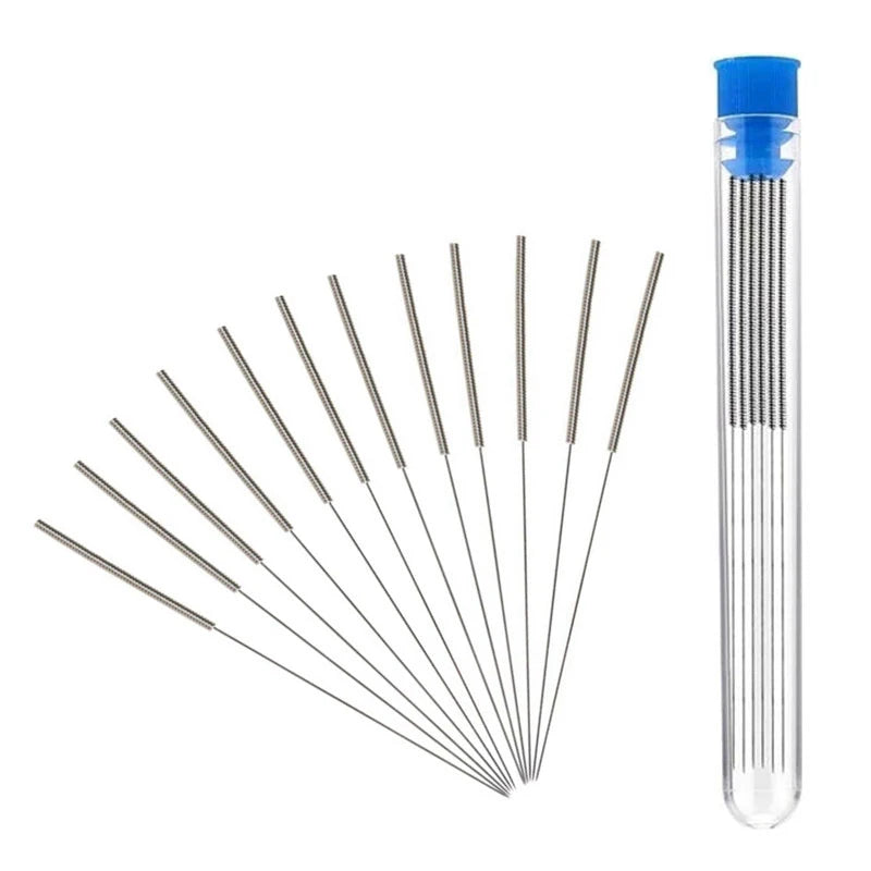 10Pcs Stainless Steel Nozzle Cleaning Needle 0.2mm 0.3mm 0.4mm 0.5mm 0.6mm 0.8mm 1.0mm Drill Bits 3D Printer Nozzle Cleaning Kit Zpaxo