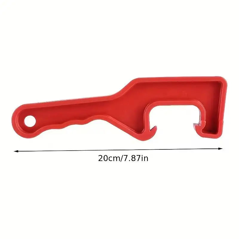 1pcs Plastic 5-Gallon Paint Can Opener – Lightweight Durable Wrench, Easy Grip for Home & Industrial Use Zpaxo