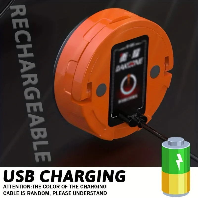 Magnetic COB LED Camping Lantern – 3-Mode Rechargeable Mini Light