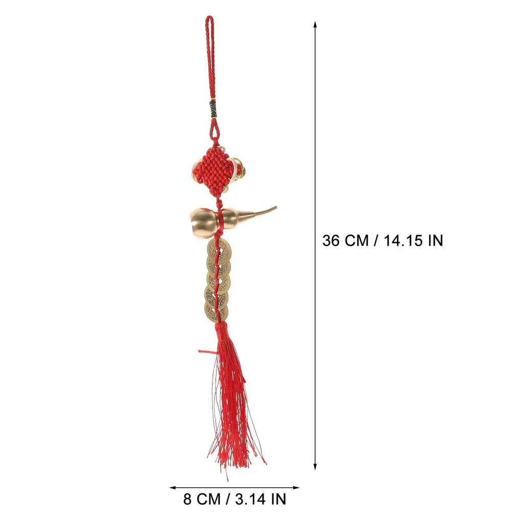 Copper Gourd Hanging Ornaments Chinese Knot Decorative Pendant Year