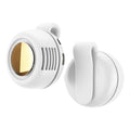 Mini Portable Clip Fan Handheld Waist Hanging Leafless Fan Small Whirlwind Fan Adjustable 3-Speed For Daily Outdoor Travel Zpaxo WHITE