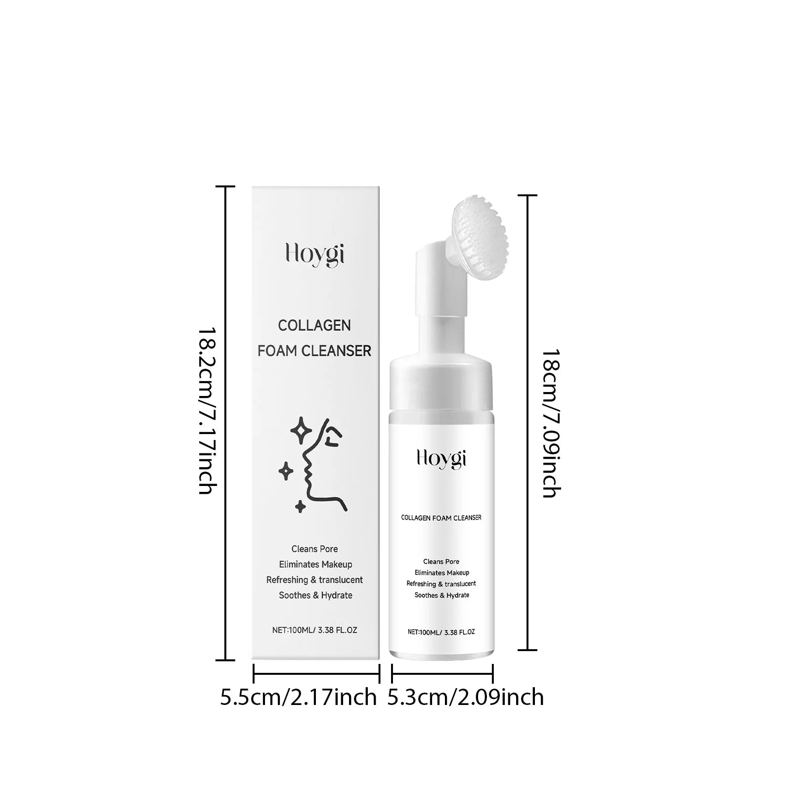 Hoygi Collagen Foam Facial Cleanser – Deep Clean & Moisturizing Foam Facial Cleanser Zpaxo