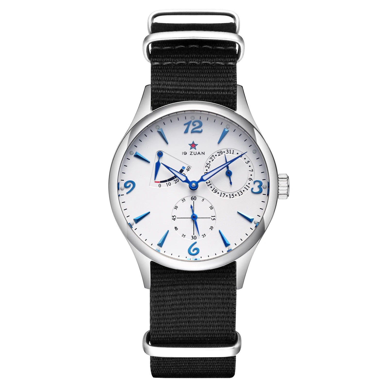 1963 Automatic Watches 40mm Man Watch Pilot Watch of Men Seagull ST1780 Movement Mechanical Waterproof Wristwatch reloj hombre Zpaxo WHITE