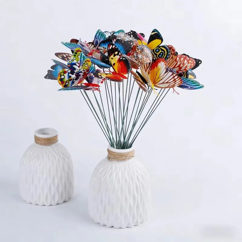 Glowing Butterfly Garden Stakes – Waterproof Lawn Yard Decor