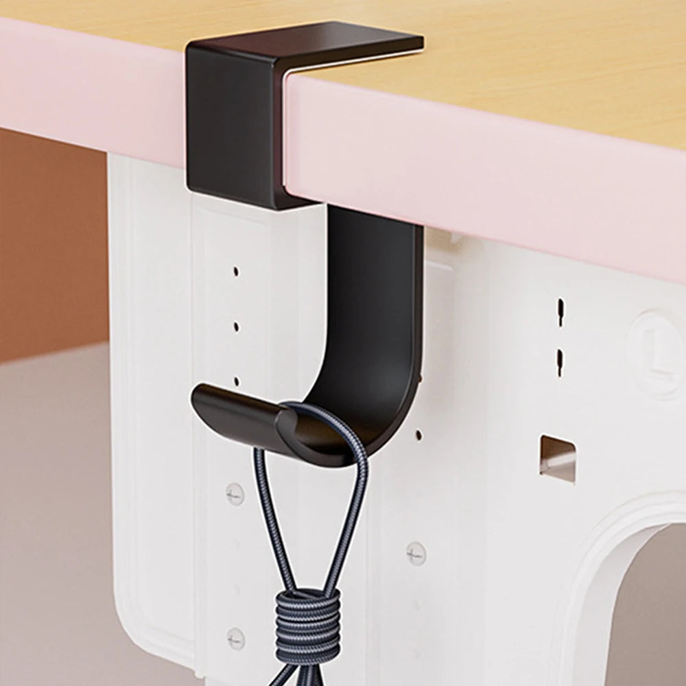 Portable Bag Hook With Anti-Slip Design Removable Side for Table Desk Bag Hanger for School Office Desktop Zpaxo