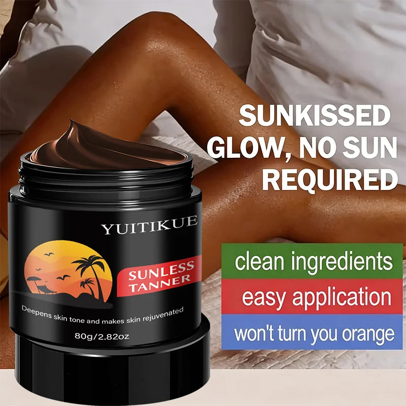 YUITIKUE Sunless Tanning Cream – Natural Self Tanner & Bronzer Self Tanning Cream Zpaxo