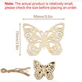 10pcs Unfinished Wooden Butterfly Blank, Wood Cutouts Hollow Butterfly Shaped Ornaments for DIY Art Crafts Home Decorations Zpaxo 10pcs