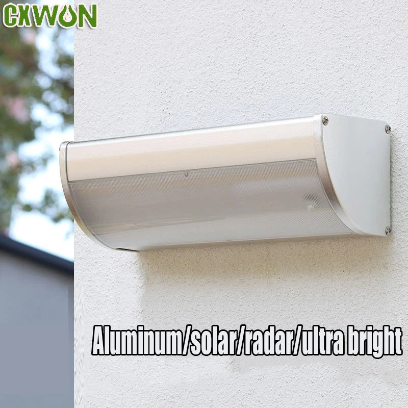 1200lm Solar Light Outdoor 4 Modes Sensor Lamp Aluminium Alloy Shell Zpaxo