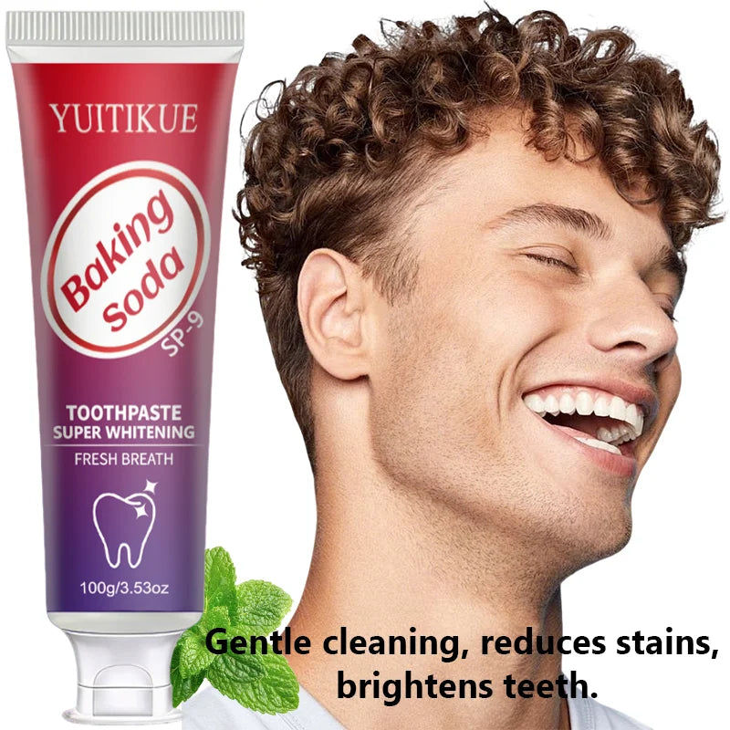YUITIKUE Baking Soda Toothpaste – Whiten & Deep Clean 100g Whitening Toothpaste Zpaxo