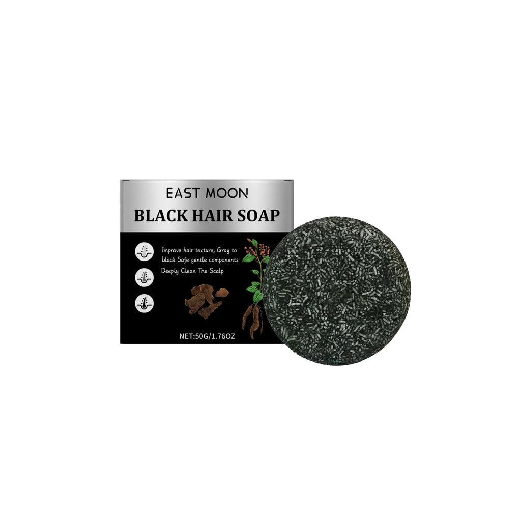 Bamboo Charcoal Hair Cleansing Soap Men's Solid Care Scalp Soft Zpaxo 50g boxed