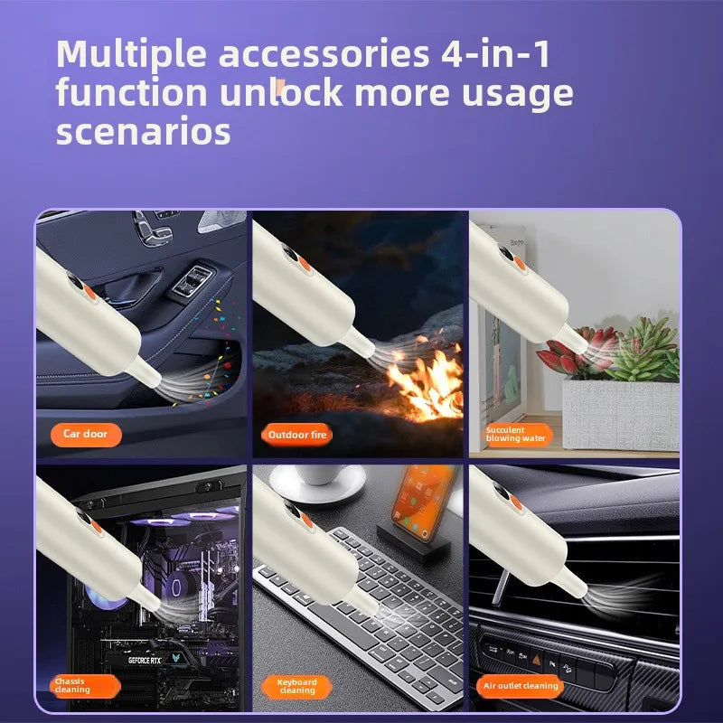 Portable wireless vacuum cleaner blowing and suction integrated 4 in 1 brushless handheld vacuum cleaner for home and car use Zpaxo