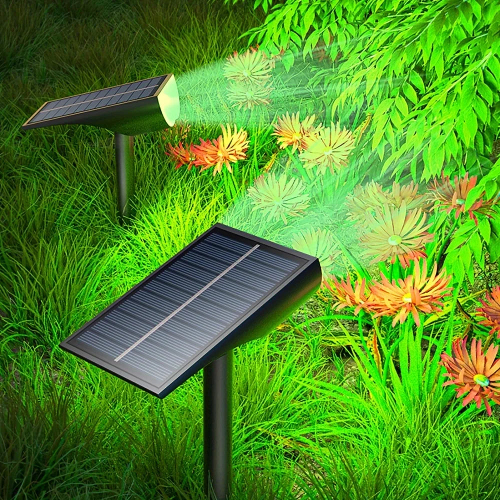 2-LED Solar Spotlight – IP54 Waterproof Outdoor Garden Lamp Solar Garden Spotlight Zpaxo