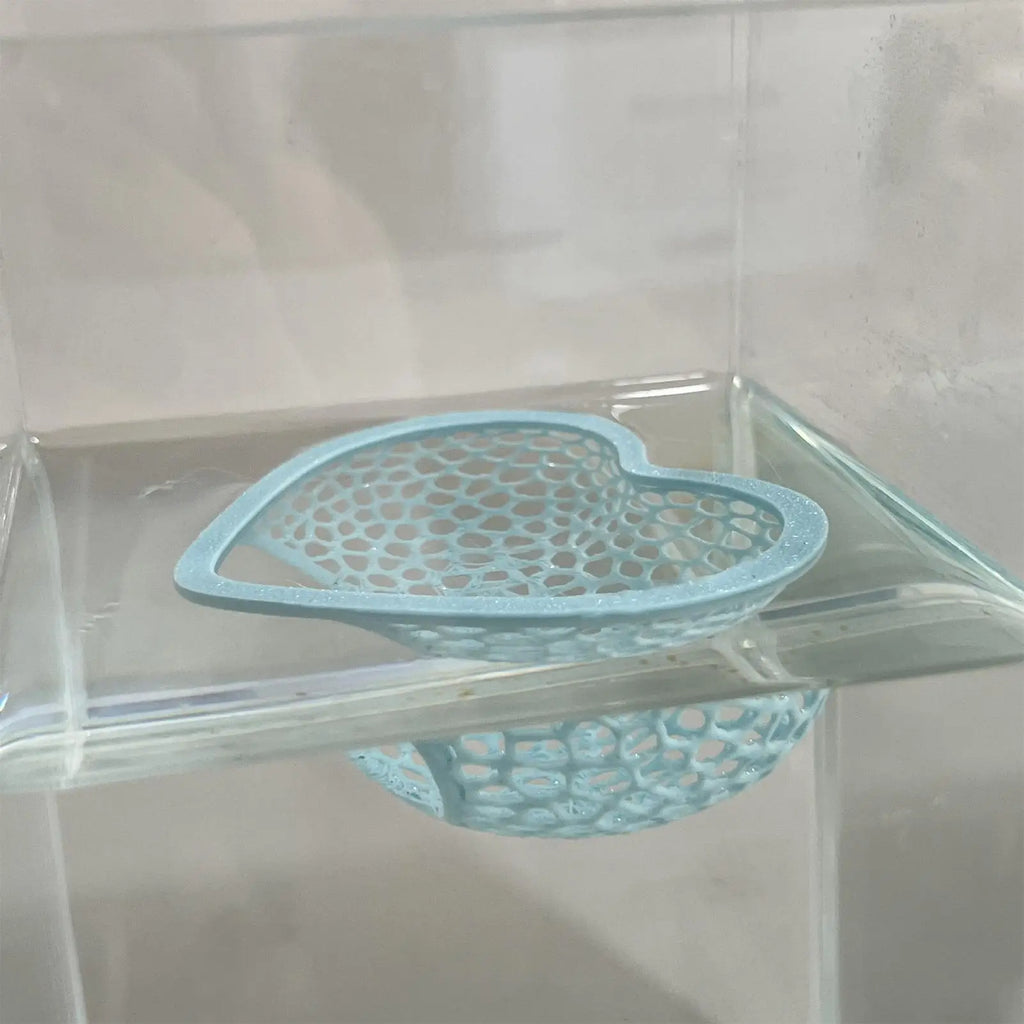 Heart Shape Floating Betta Hide Resting Cave Shrimp 3D Printed Fish