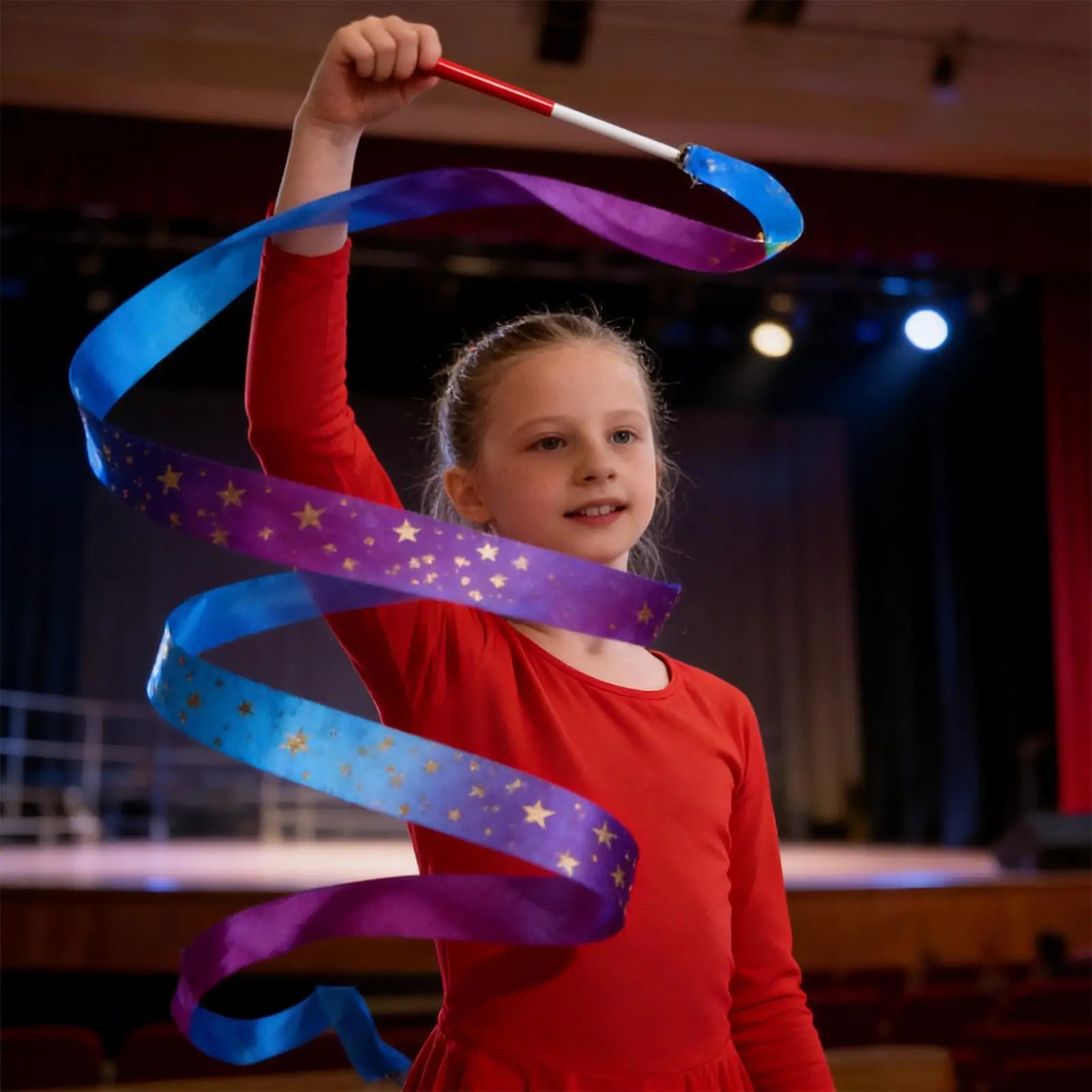 Ribbon Dancing Wands Long Twirling Sparkly Gradient Streamers