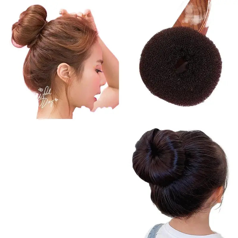 Foam Sponge Donut Hair Bun Maker 3 Colors Lightweight Clip Women Zpaxo