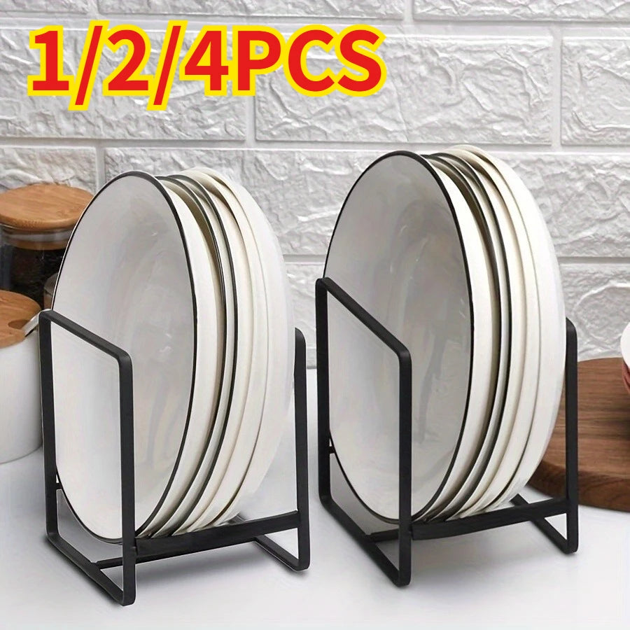 4 2 Kitchen Rack Dish Storage Cabinet Dinner Plate Drain Countertop