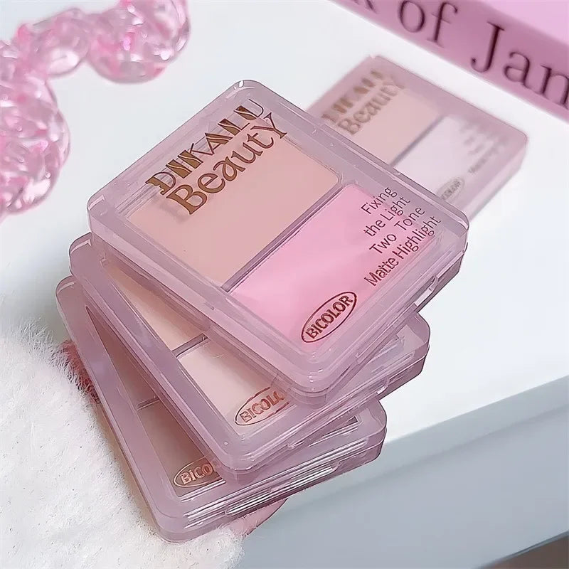 Two-tone Highlight Contour Palette Matte Highlighter High-gloss Nose