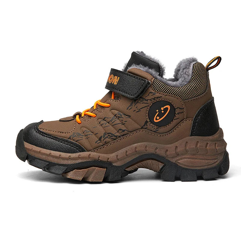 2023 Winter Camp Boys Mountain Climbing Shoes Fashion Kids Teenage Zpaxo