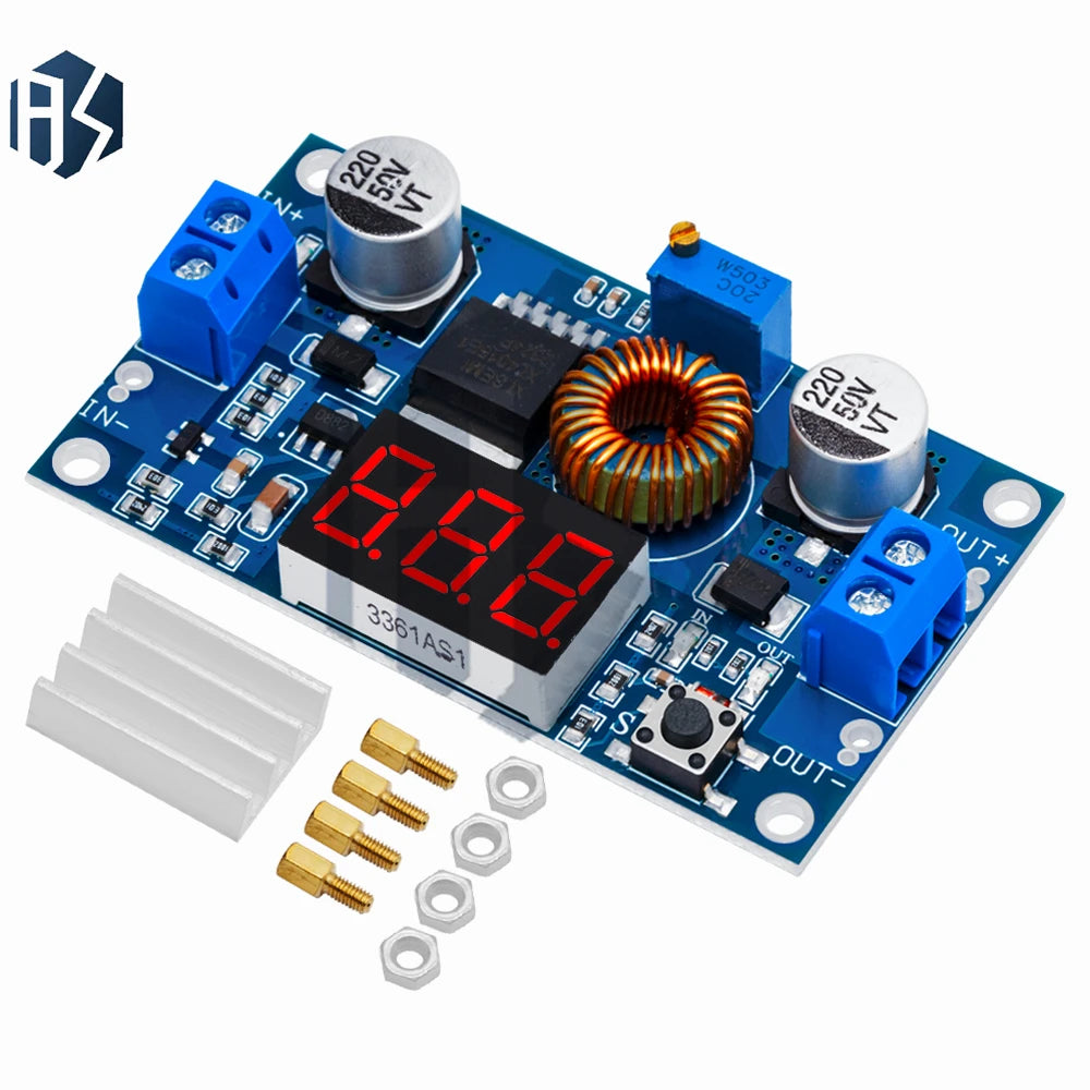 XL4015 Step-down Converter Board 5A 75W Power Buck Module 4V-38V Zpaxo