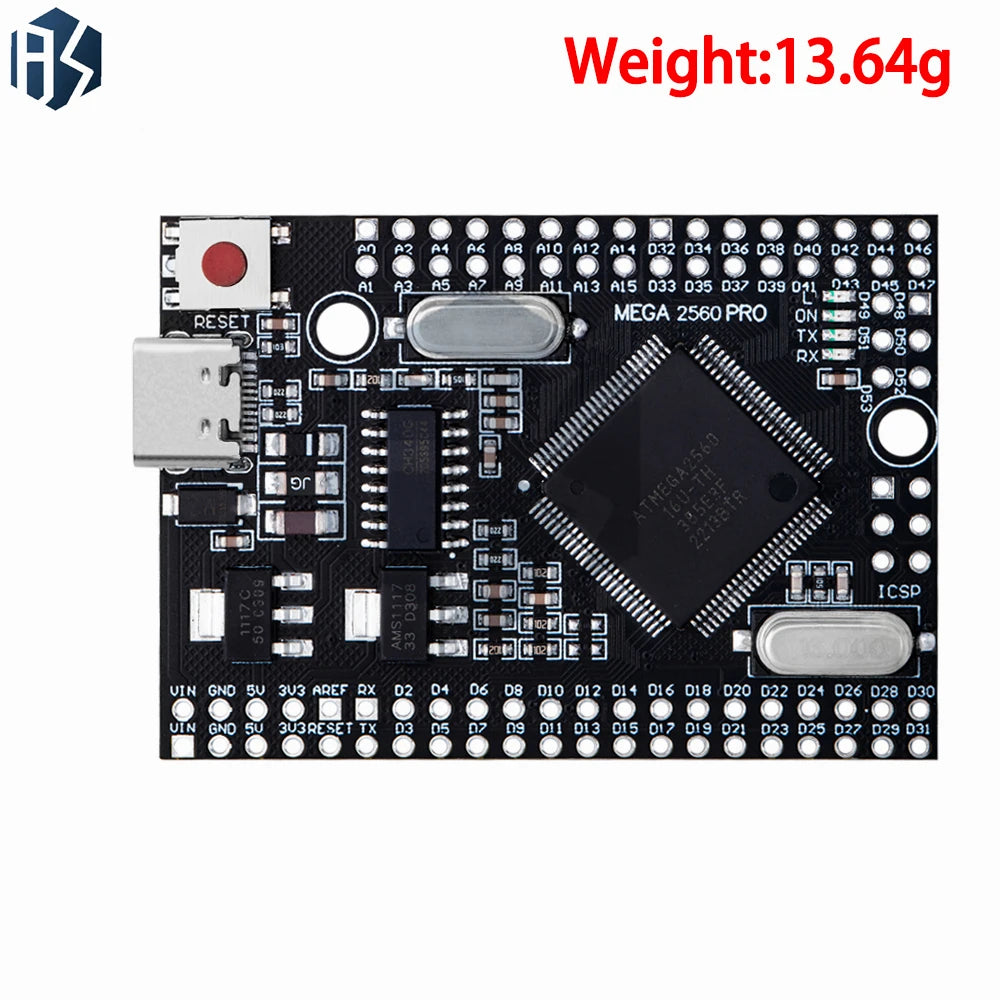 Mega 2560 MINI 5V Embed CH340G ATmega2560-16AU Male Pinheaders Zpaxo