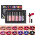 12 Lip Gloss Set Box for Halloween and Christmas Makeup with Pearlescent Shining, Waterproof, Durable, Natural Makeup, Shining, Zpaxo D8019