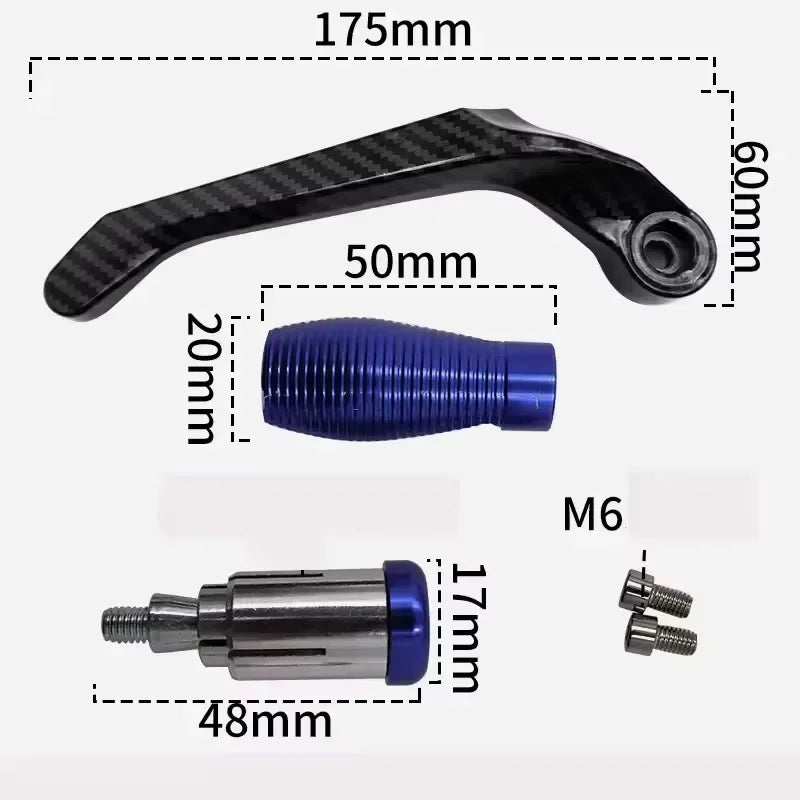 CNC Aluminum Motorcycle Brake Clutch Lever Hand Guards – 2pc