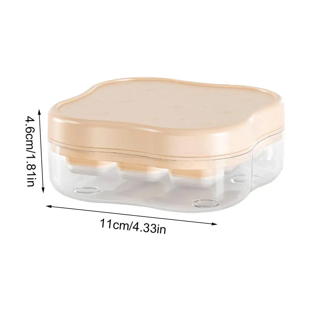 9-Grid Press Ice Cube Tray with Lid – Easy Release Freezer Mold Ice Cube Tray Zpaxo Pinks