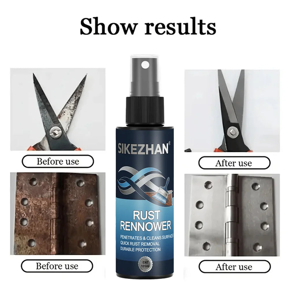 101ml Universal Rust Remover Revitalizing Spray for Car Wheels & Metal Surfaces, Strong Decontamination, Smooth & Reliable Zpaxo