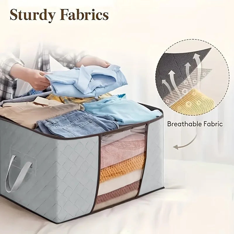 Oversized Zippered Storage Bags Foldable Thickened Clothes Pouches