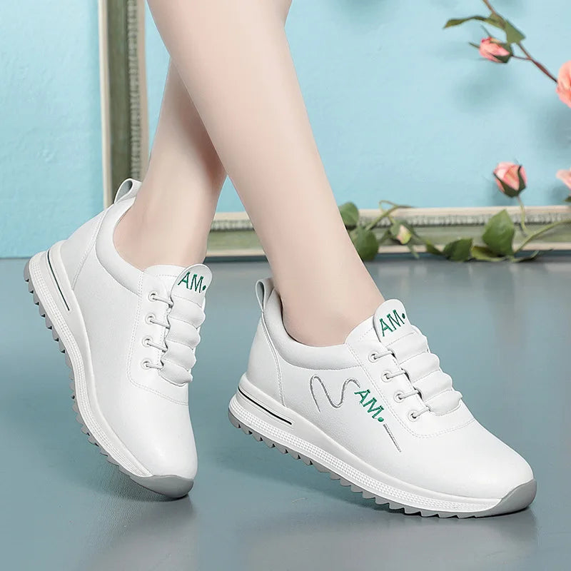 White Shoes Women Sneakers 2023 Breathable Women's Sports Outdoor Zpaxo