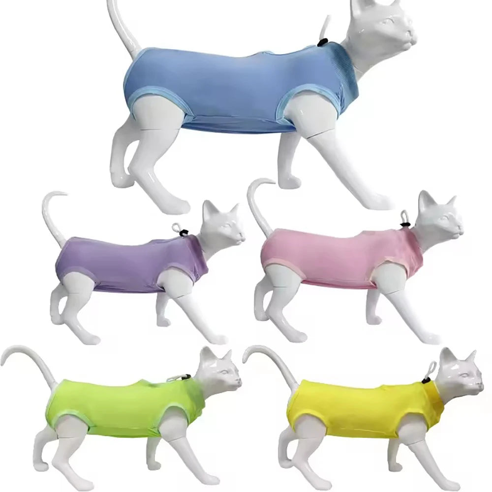 Cat Weaning Suit Anti-licking Recovery Clothes After Surgery Soft Zpaxo