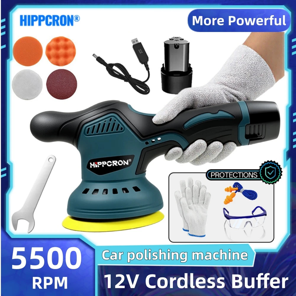 SSOOGTECH Cordless Car Polishing Multi-functional Sanding Machine