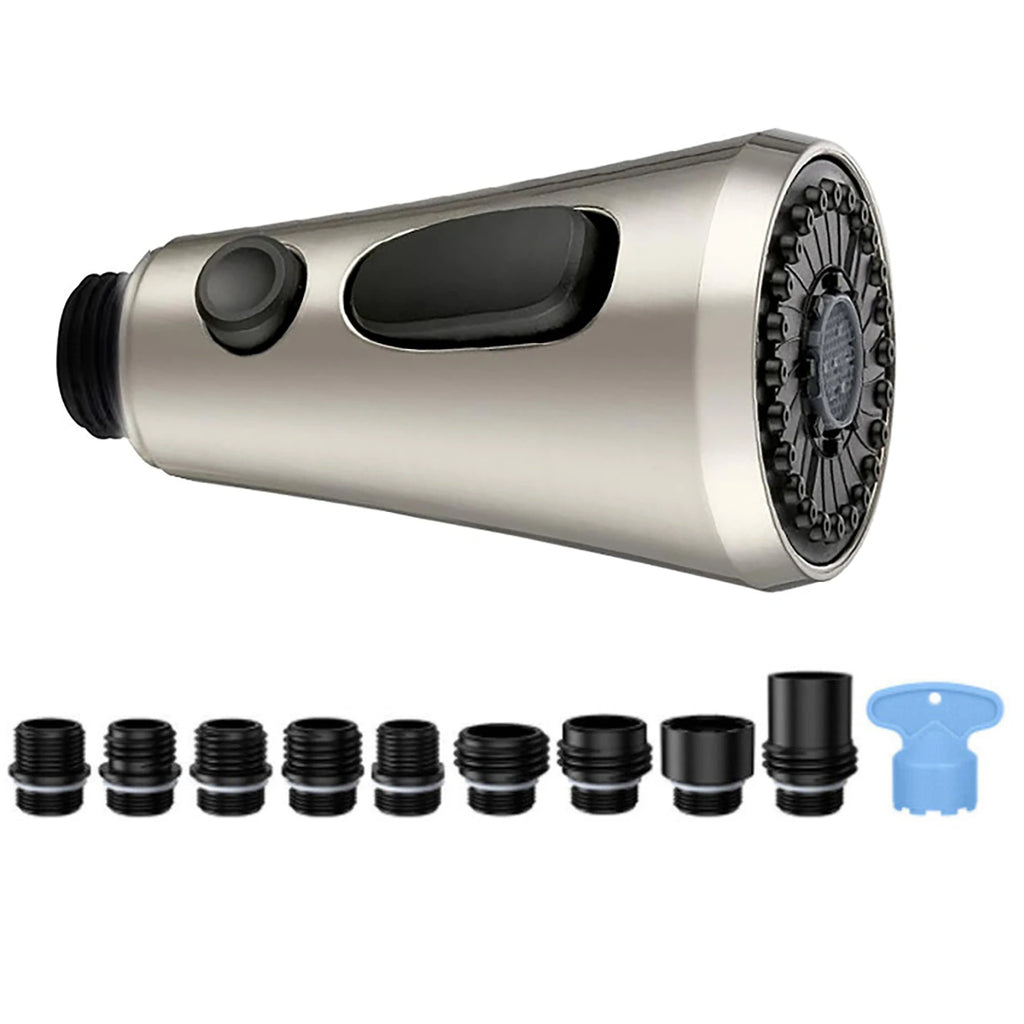 1 2 Connection Kitchen Pull Out Faucet Sprayer Nozzle 3 Modes ABS