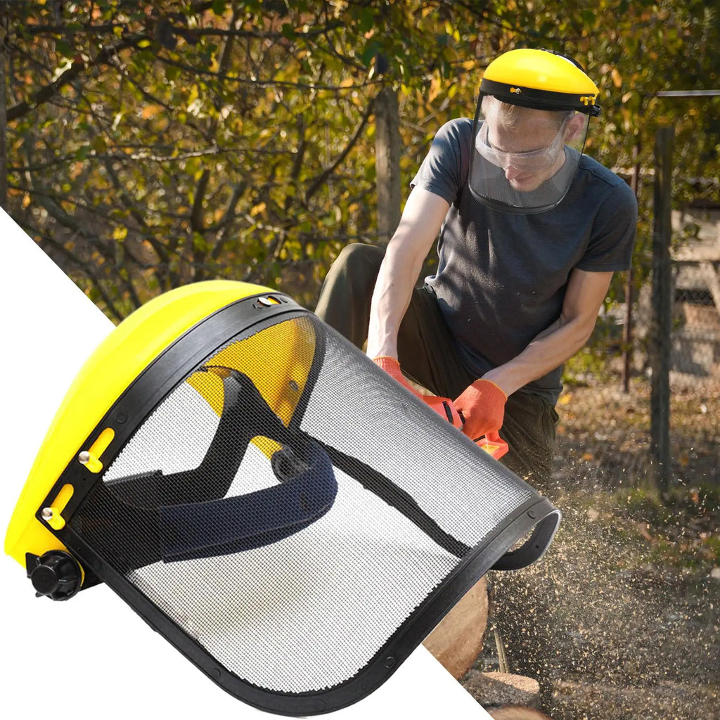 Protective Face Shield Safety Masque Adjustable Headgear Wire Visor