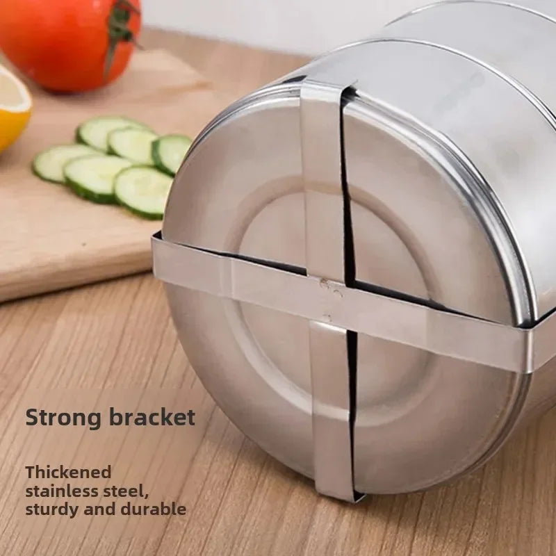 Portable Multi-layer Stainless Steel Thermal Lunch Box Leakproof