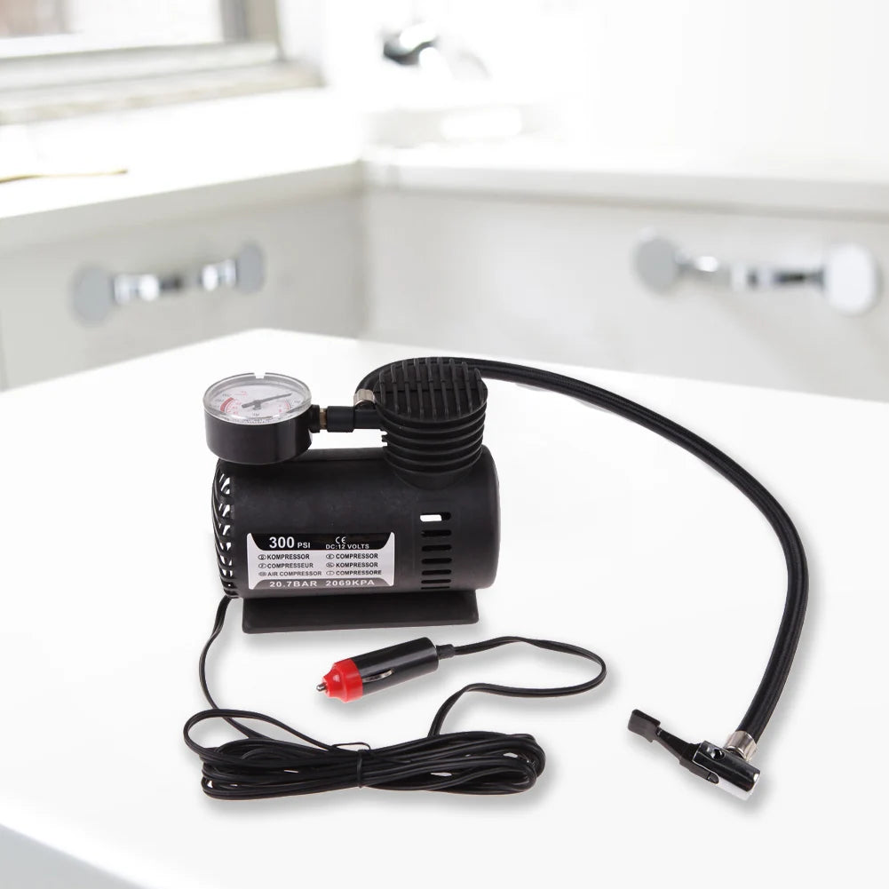 Portable 12V Auto Car Electric Air Compressor Tire Infaltor Pump 300 PSI XR Zpaxo Default Title