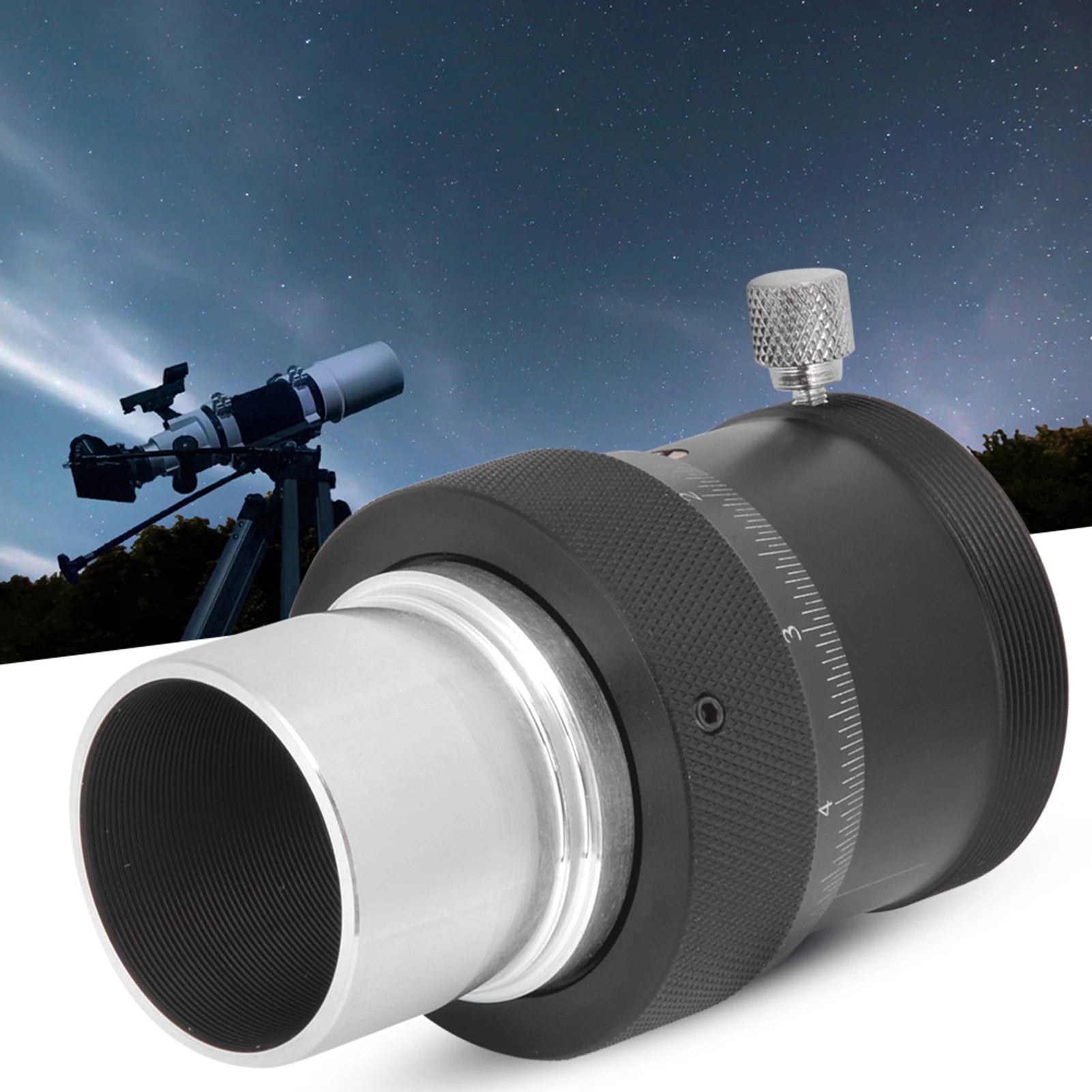 Focuser YZ-18839 Aluminium Alloy Focusing Stroke Helical Fine Tuning